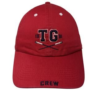 TG 1991 Crew True Grit Strapback Baseball Cap Red One Size 6 Panel BSW Headworks
